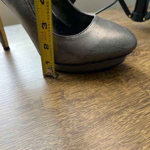 These shoes are stunning!!  A platform in the front and stiletto in the back. - Picture 7 of 8